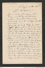 Nachlass Franz Steindachner, Brief von Karl Deschmann an Franz Steindachner (15.05.1876), Inv.Nr. 105.02, Seite 1